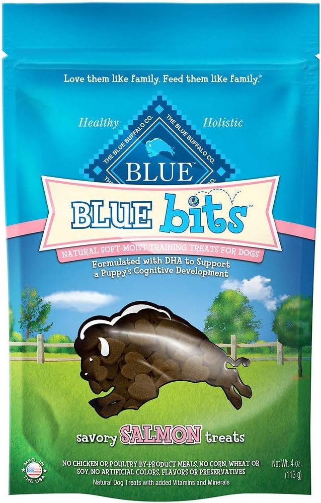 Picture of Packaged BLUE BUFFALO Bits Salmon Recipe